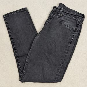 Levi's 511 Slim Straight Jeans Distressed Holes Black Stretch Men's Size 30x30